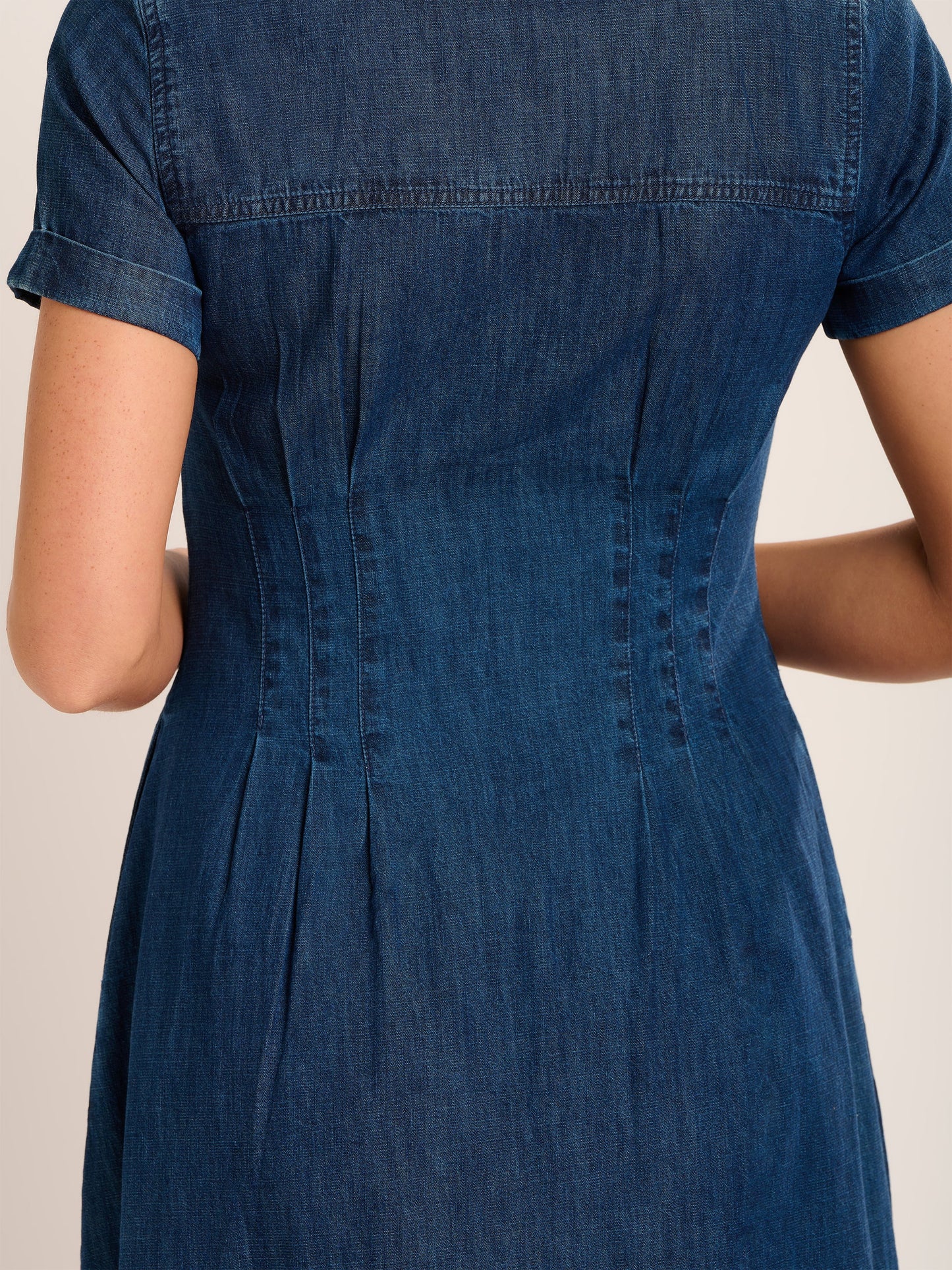 Brakeburn | Button Down Denim Dress | Antonia