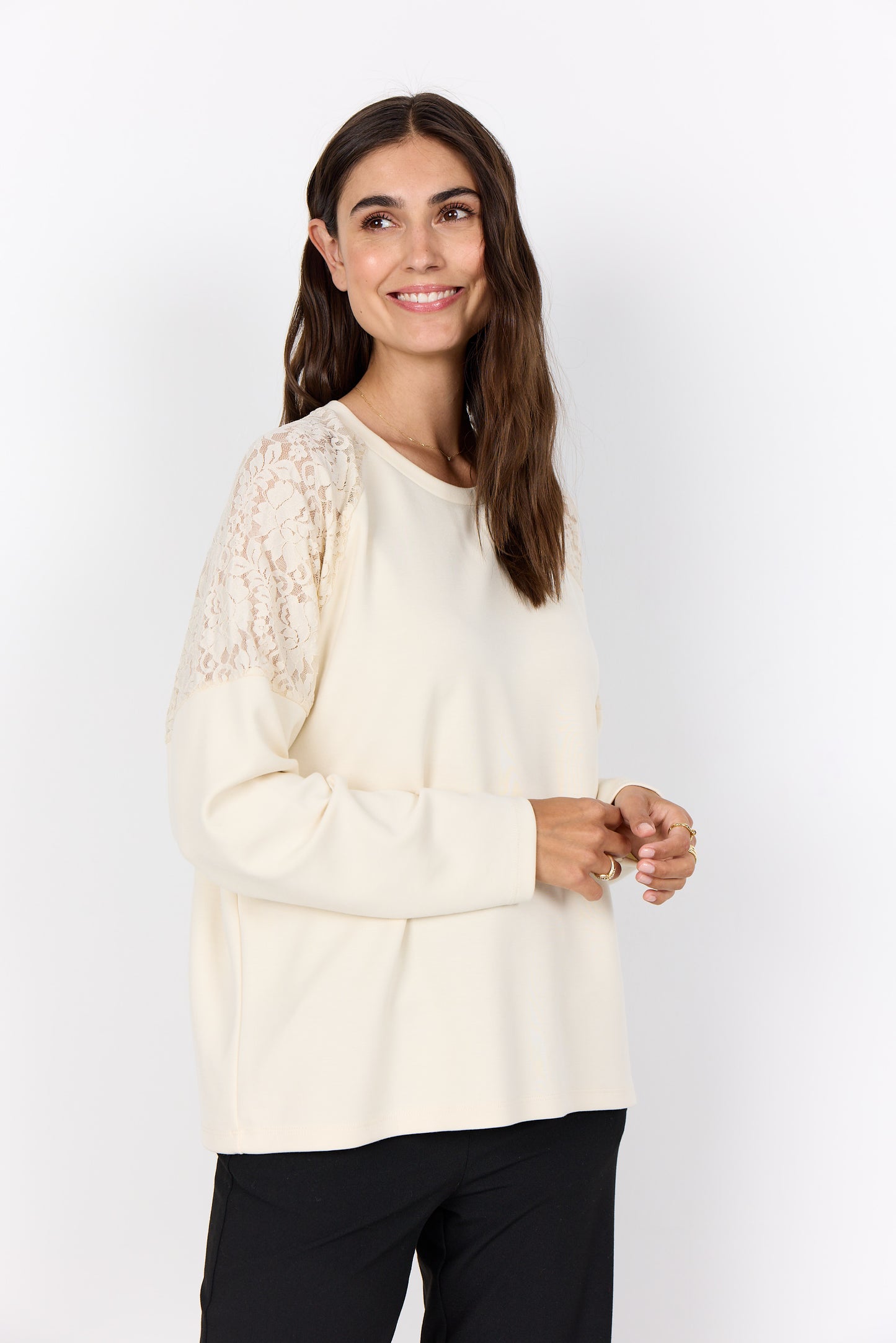Soya Concept | Lace Detail Jumper - SC BANU 257