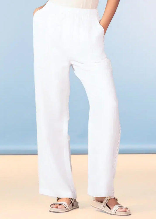 Alison Sheri | White Trousers | A47237