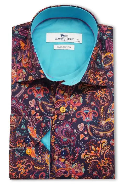 Claudio Lugli | Paisley Longsleeved Shirt - CP8010