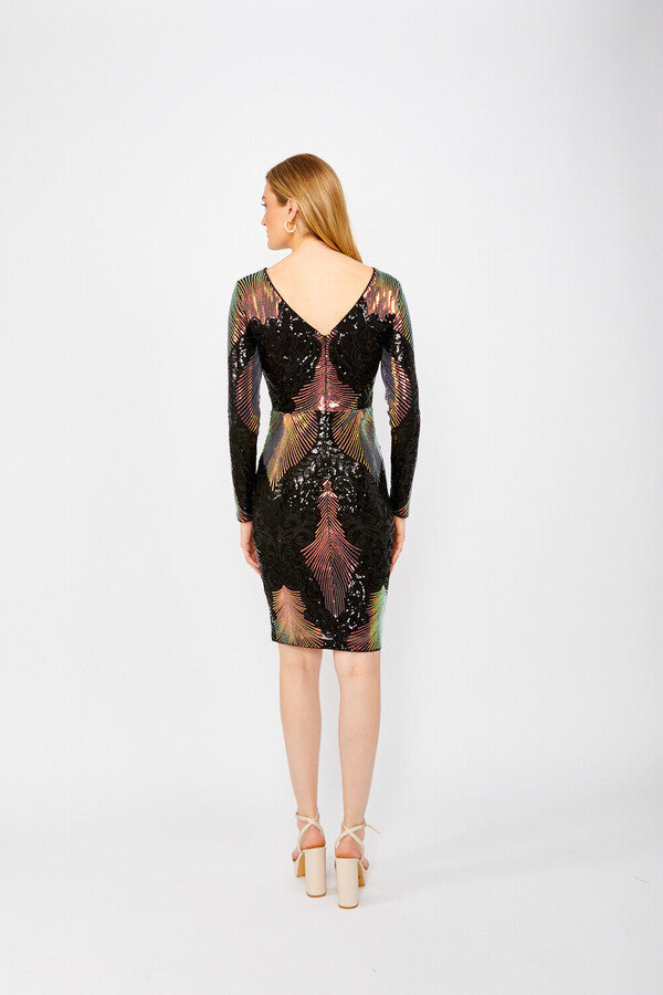 Frank Lyman | Long Sleeved Sequin Dress | 249400U